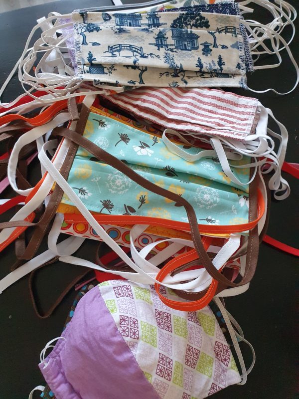 Lot de masques en tissu