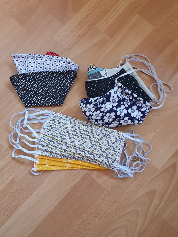 Lot de masques en tissu