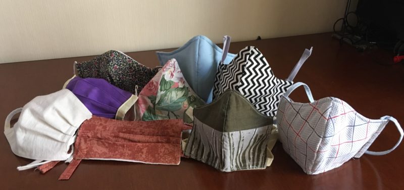 Lot de masques en tissu
